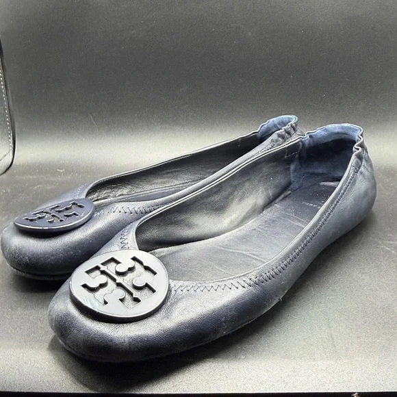 Tory Burch Navy Flats 8.5 - Picture 5 of 13